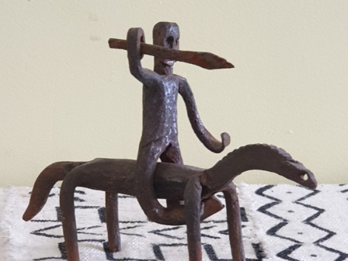 Statuette cavalier Dogon sur son cheval